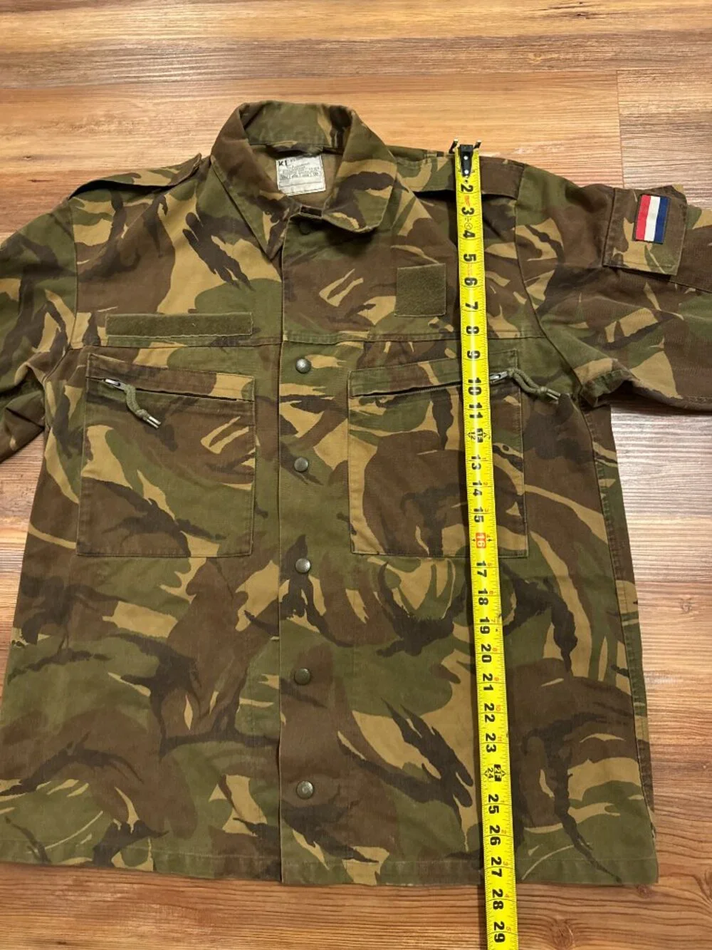 Dutch DPM Camo Field Shirt Jacket – Netherlands Army Surplus Wahler KL‎ Size Med
